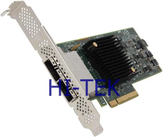 Alt view image 3 of 12 - LSI LSI00300 (9207-8e) PCI-Express 3.0 x8 Low Profile SATA / SAS Host Controller Card--Avago Technologies