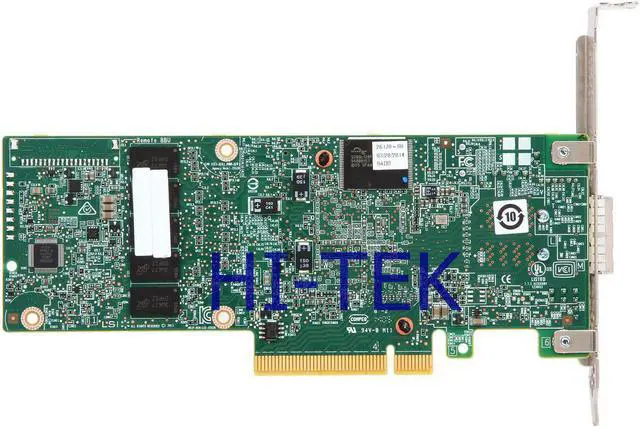 Alt view image 4 of 6 - LSI 9380-8E Logic Megaraid Sas 93808E Megaraid Sas 93808E 12Gb S Sata+Sas Pcie 3.0 1Gb Ddriii 12Gb S Sas Pci Express 3.0 X8 Plugin Card Raid Supported 0  1  5  6  10  50  60 Raid Level 8 Sas Port(S)