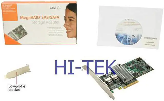Alt view image 2 of 9 - Lsi 9260-8I  Logic Megaraid 92608I 8Port Pci Express X8 512Mb Sas Raid Controller Card
