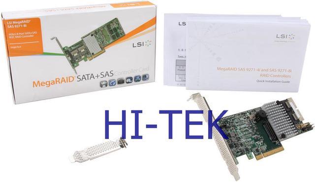 LSI Logic LSI00330 MegaRAID SAS 9271-8i 8Port 6Gb/s PCI Express 3.0 1GB  DDR3 Single Controller Card