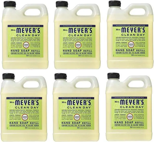 Alt view image 9 of 20 - Mrs. Meyer's Liquid Hand Soap Refill - Lemon Verbena - 33 lf oz Liquid Hand Soap