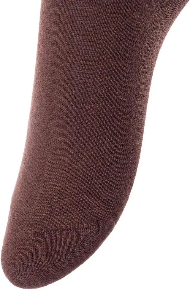 Alt view image 4 of 5 - Lian LifeStyle Women's 4 Pairs Adorable, Fashionable, Super Comfortable and Ultra-Soft Thigh High Natural Cotton Socks Size L1022 6-9 (Coffee) 4p1c3