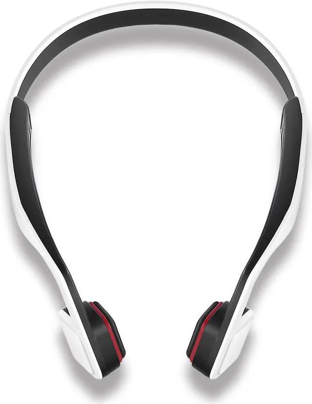 Alt view image 2 of 4 - Lian LifeStyle Premium Bone Conduction Headphones Lightweight & Waterproof w/ Mic & Bluetooth Wireless Over Ear Headset Suitable for Sports LLSHHW-YKL (White)
