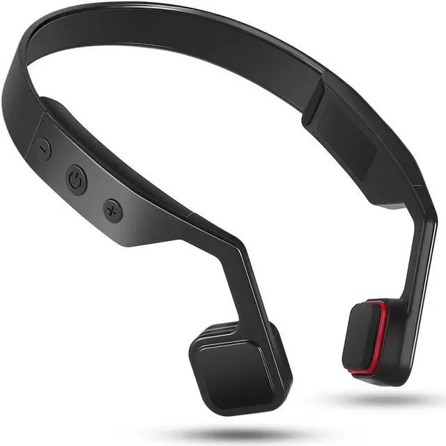 Alt view image 2 of 4 - Lian LifeStyle Premium Bone Conduction Headphones Lightweight & Waterproof w/ Mic & Bluetooth Wireless Over Ear Headset Suitable for Sports LLSYKL701R3 (Black)