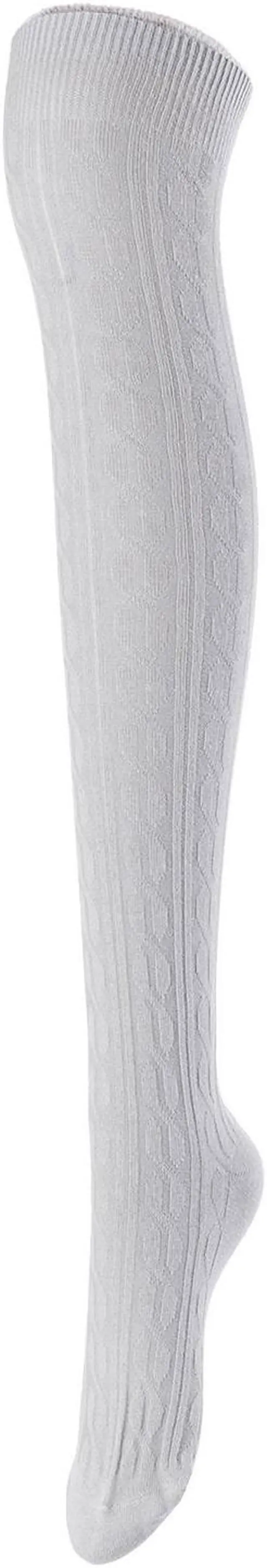 Alt view image 3 of 7 - Lovely Annie Women's 5 Pairs Incredible Durable Super Soft Unique Over Knee High Thigh High Cotton Socks Size 6-9 A1024(Beige,LG,Wine,Cream,Coffee)