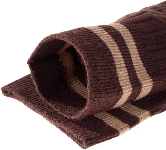 Alt view image 5 of 7 - Lovely Annie Big Girl's Women's 3 Pairs Incredible Durable Super Soft Unique Over Knee High Thigh High Cotton Socks Size 6-9 A1023(Coffee)