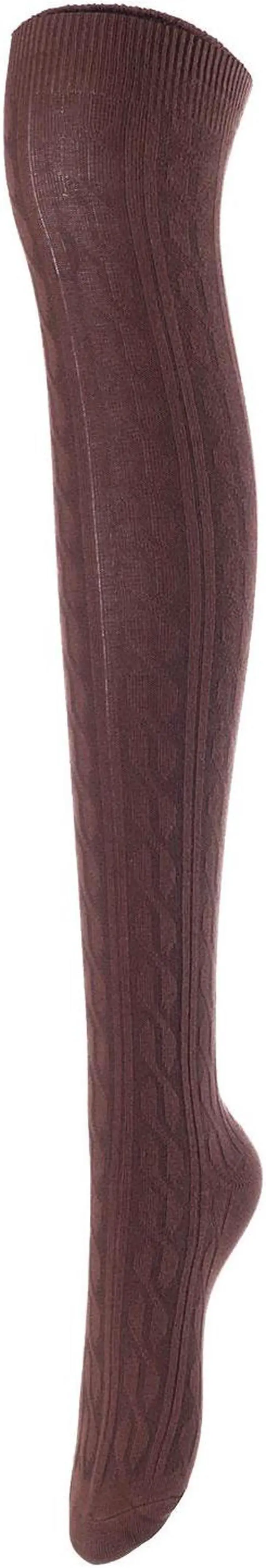 Alt view image 6 of 7 - Lovely Annie Women's 5 Pairs Incredible Durable Super Soft Unique Over Knee High Thigh High Cotton Socks Size 6-9 A1024(Beige,LG,Wine,Cream,Coffee)