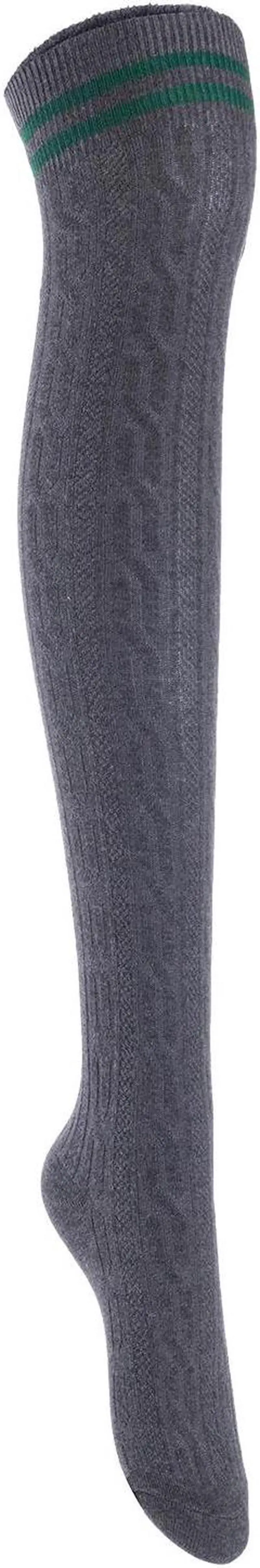 Alt view image 5 of 7 - Lian LifeStyle Women's 5 Pairs Adorable Comfortable Soft Thigh High Over Knee High Cotton Socks Size 6-9 L1023(Assorted)