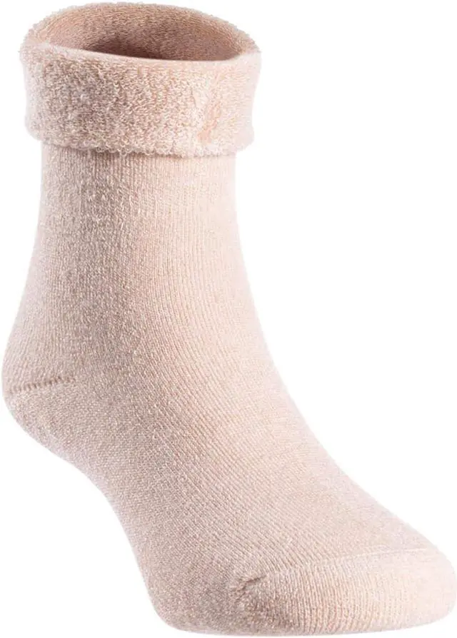 Alt view image 4 of 4 - Lian LifeStyle 3 Pairs Fantastic Children's Wool Crew Socks, Soft, Super Comfortable, Adorable and Durable HRL1801 Size 12M-24M (Blue, Gray, Beige)