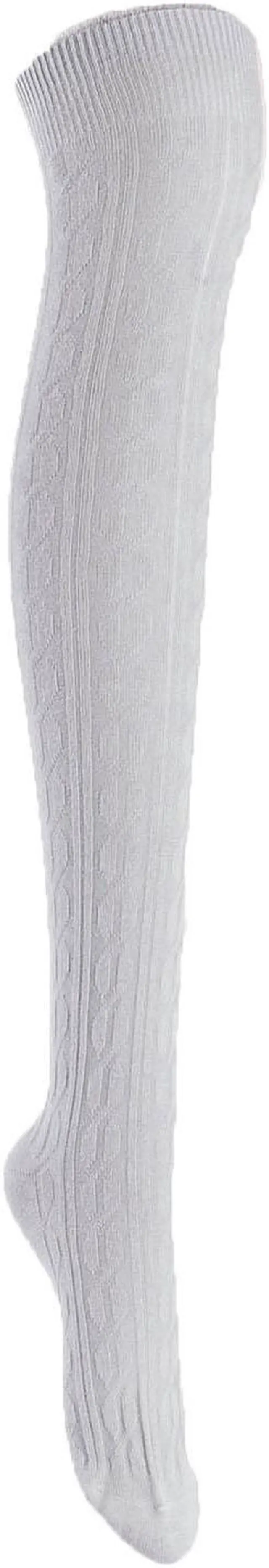 Alt view image 4 of 7 - Lian LifeStyle Women's 5 Pairs Adorable Comfortable Soft Thigh High Over Knee High Cotton Socks Size 6-9 L1024(Assorted)