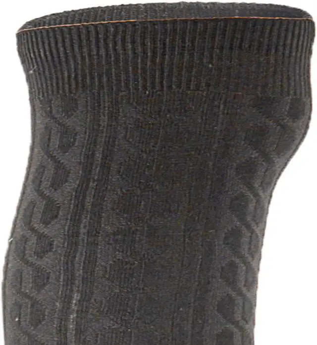 Alt view image 5 of 5 - Lian LifeStyle Women's 5 Pairs Adorable Comfortable Soft Thigh High Over Knee High Cotton Socks Size 6-9 L1024 (Black)