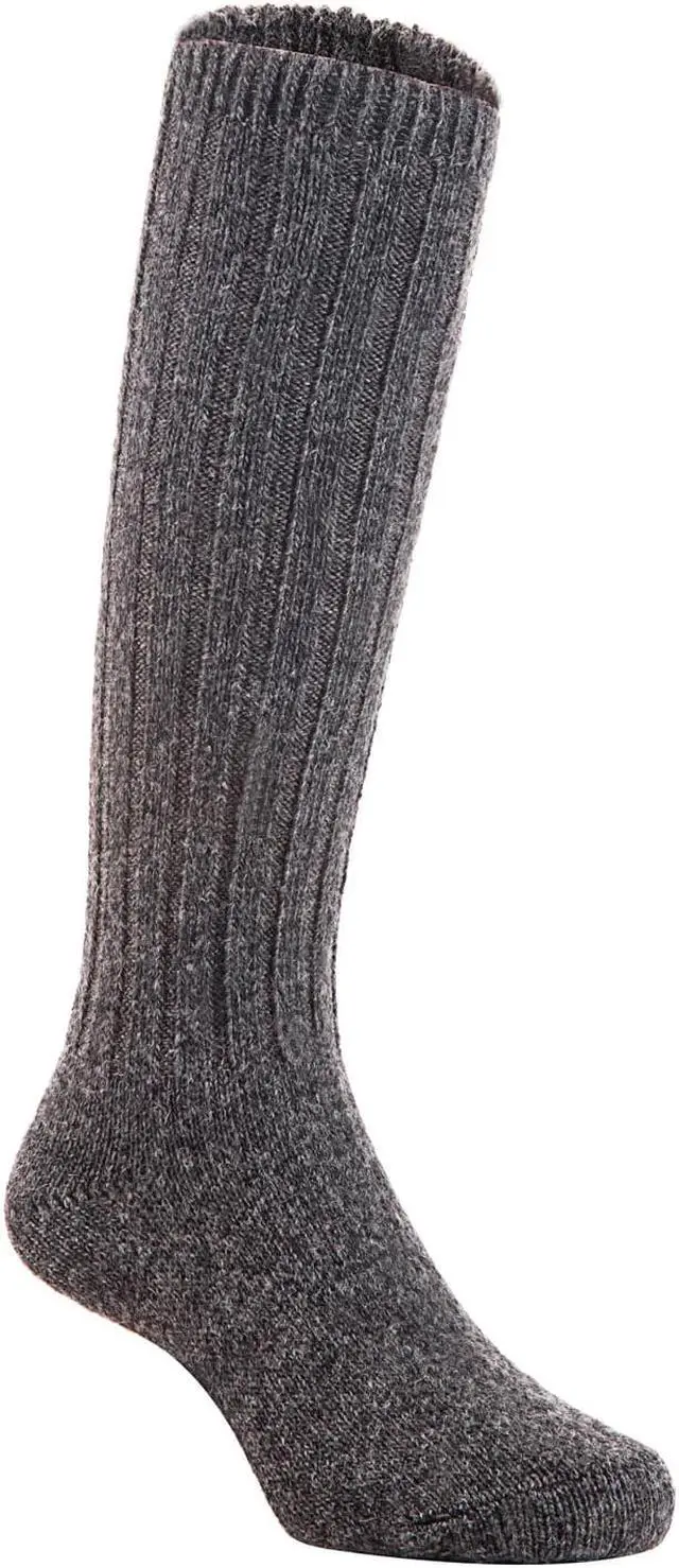 Main image of Lian LifeStyle Children's 1 Pair Fascinating Knee High Wool Socks. Resistant, Comfortable and Health Focused FS02 Size 0-2Y (Dark Gray)