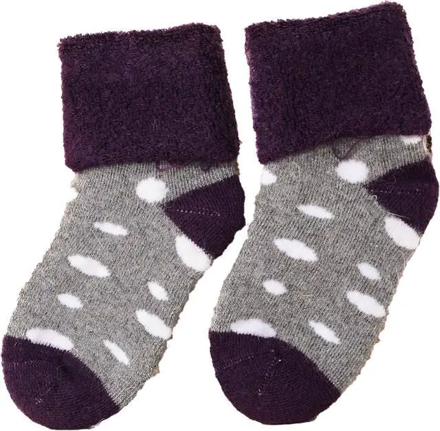 Alt view image 3 of 3 - Lian LifeStyle Children 3 Pairs Cool & Fun Viscose Kids Socks. Soft, Warm & Breathable w/ Anti Slip Great for All Sports Boy 1Y-3Y Random Color