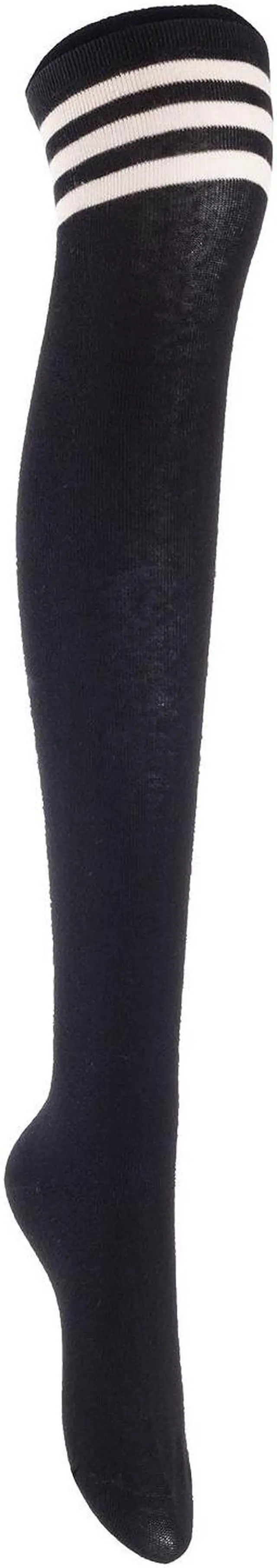 Alt view image 2 of 7 - Meso Women's Big Girl's 4 Pairs Splendid Knee High Cotton Socks, Strong, Soft, Cozy, Stylish Suitable for Multiple Activities Size 6-9 M1022(Assorted)
