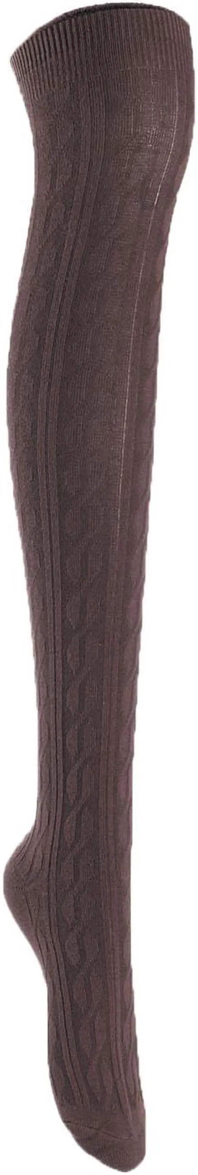 Alt view image 2 of 7 - Lian LifeStyle Women's 3 Pairs Adorable Comfortable Soft Thigh High Over Knee High Cotton Socks Size 6-9 L1024 (Assorted)
