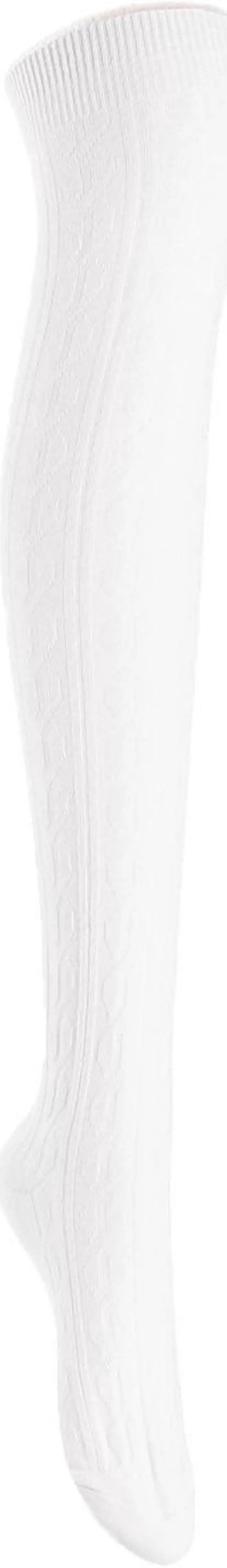 Alt view image 3 of 7 - Lian LifeStyle Women's 3 Pairs Adorable Comfortable Soft Thigh High Over Knee High Cotton Socks Size 6-9 L1024 (Black,Cream,Navy)