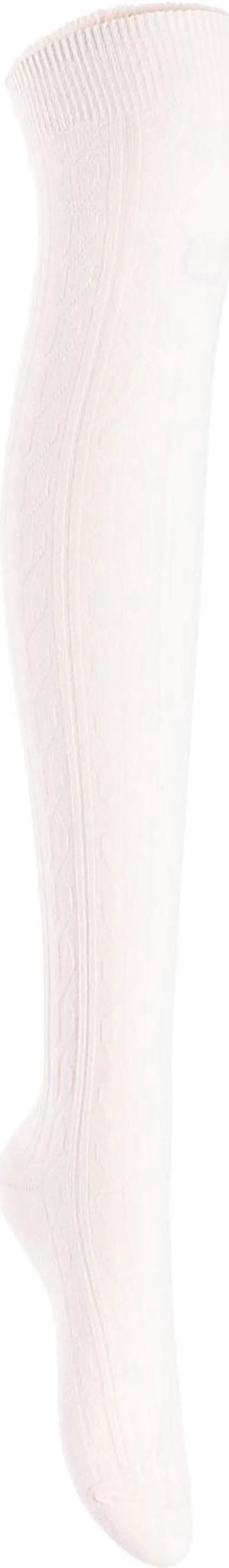 Alt view image 2 of 4 - Lian LifeStyle Exquisite Big Girl's Women's 3 Pairs Thigh High Cotton Socks. Super Comfortable Female Socks in Vibrant Colors 6-9 L1024(Beige)