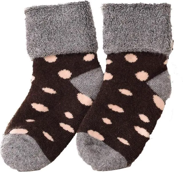 Alt view image 2 of 3 - Lian LifeStyle Children 3 Pairs Cool & Fun Viscose Kids Socks. Soft, Warm & Breathable w/ Anti Slip Great for All Sports Boy 1Y-3Y Random Color