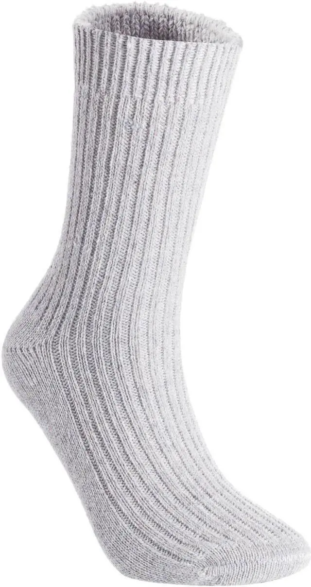 Main image of Lian LifeStyle Men's 1 Pair Ultralight Wool Crew Socks Breathable For All-Season & Weather FS03 Size 6-9(Light Gray)
