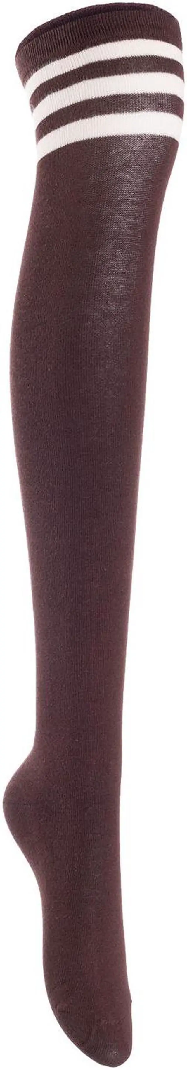 Alt view image 4 of 7 - Meso Women's Big Girl's 4 Pairs Splendid Knee High Cotton Socks, Strong, Soft, Cozy, Stylish Suitable for Multiple Activities Size 6-9 M1022(Assorted)