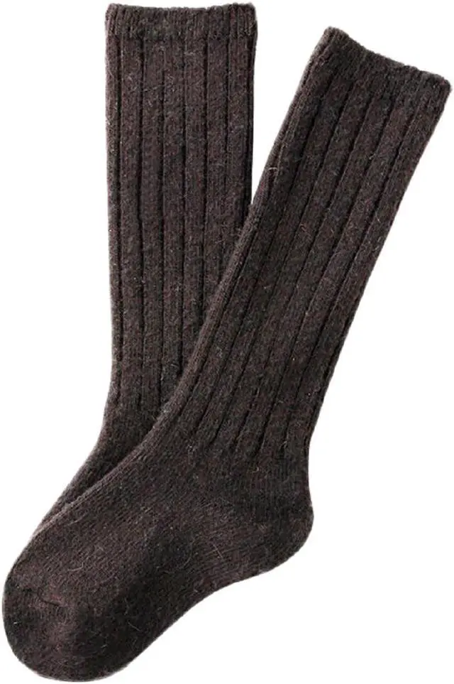 Alt view image 2 of 3 - Lian LifeStyle Children 1 Pair Fascinating Knee High Wool Sock, Resistant, Comfortable and Health Focused FS02 Size 2-4Y Girl Random Color