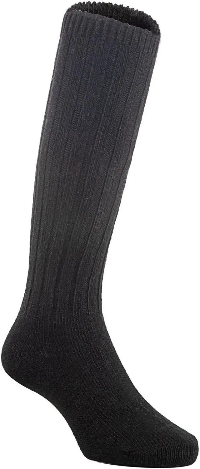 Main image of Lian LifeStyle Children's 1 Pair Fascinating Knee High Wool Socks. Resistant, Comfortable and Health Focused FS02 Size 4-6Y (Black)