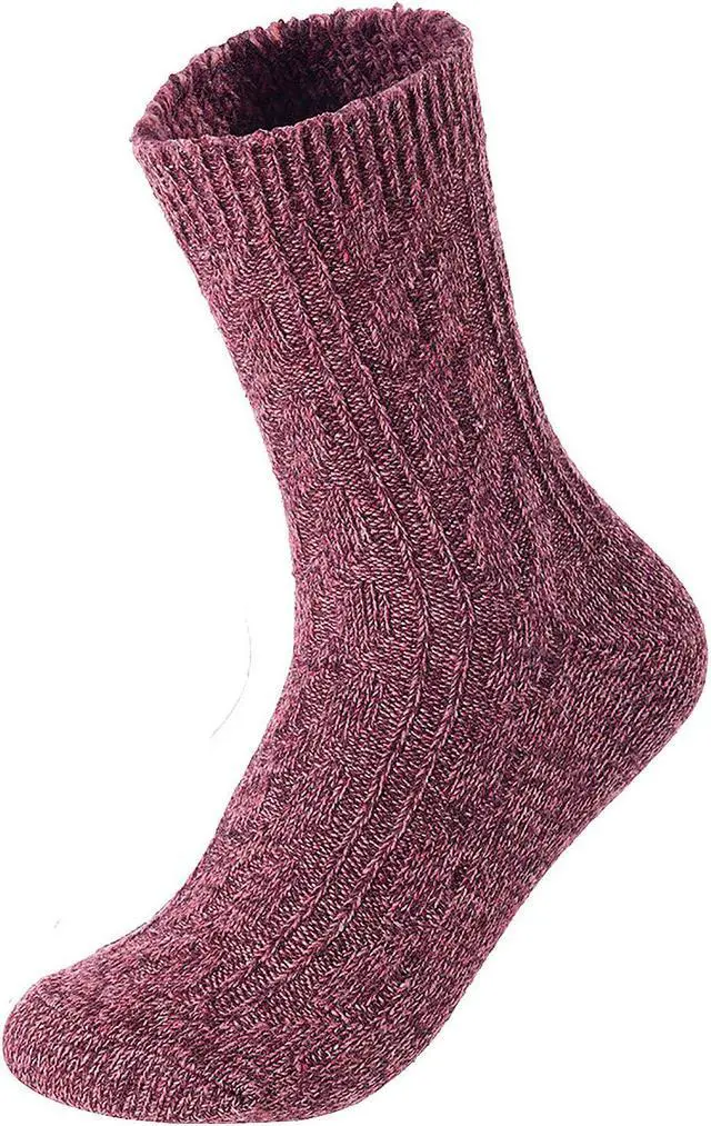 Alt view image 7 of 7 - Women's 6 Pairs Ultralight Breathable Cozy Wool Crew Socks. Sweat Absorbent Great Activewear for Fun Sports Size 6-9 HR1613(6 Pairs Pack 5 No Tan)