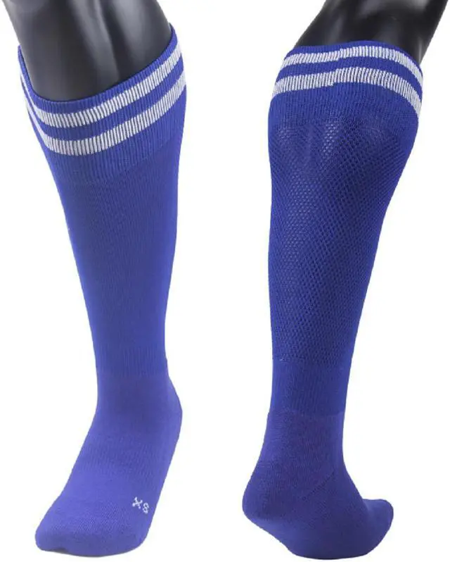 Main image of Meso Women's 2 Pairs Extremely Durable Knee High Sports Socks - Fitness & Workout Clothing, Gym, Gear or Fashion Socks XL003 Size M(Blue)