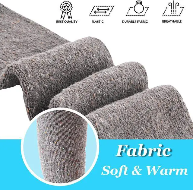 Alt view image 4 of 6 - Meso Women's 5 Pairs Pack Truly Beautiful Knee-High Cotton Socks. Soft, Comfortable and Durable Size 6-9 M158212 5pc5 (Coffee)