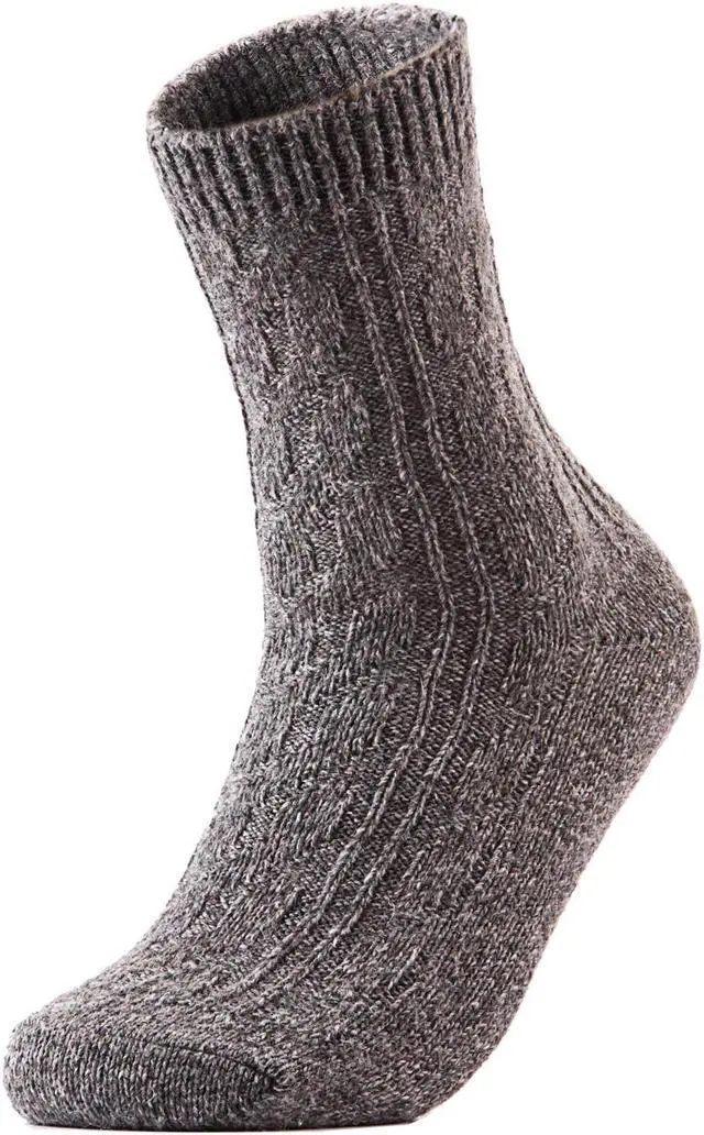 Alt view image 3 of 7 - AATMart Women's 7 Pairs Wool Blend Crew Socks. Outstanding Quality Ideal for the Cold Winter Weather Size 6-9 HR1613 (Assorted)