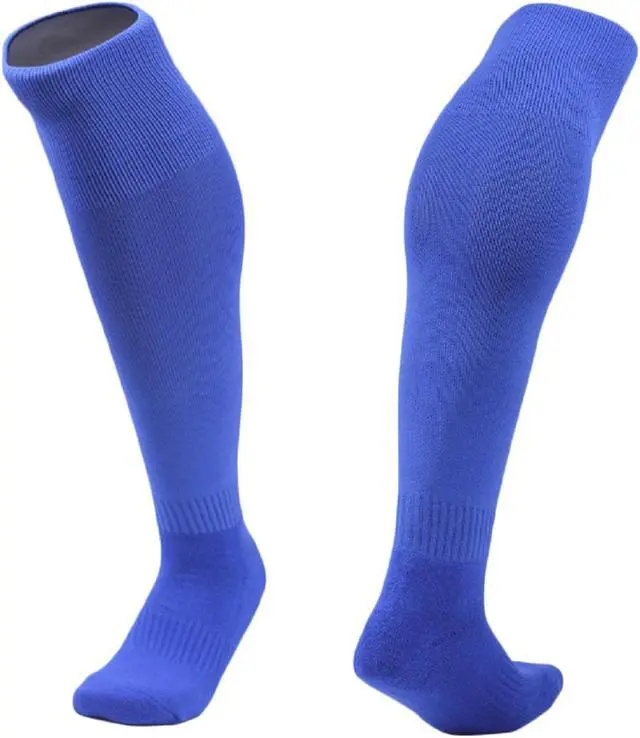 Main image of Meso Boy's 1 Pair Ultra Comfortable Lightweight and Breathable Knee High Sports Crew Socks - High Quality Performance Sports Long Socks Size S Blue
