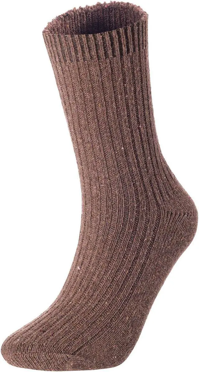 Alt view image 4 of 4 - Meso Women's Big Girl's 4 Pairs Comfortable Gorgeous Durable & Breathable Wool Crew Socks for Daily Use FS03 Medium (Dark Grey, Grey, Coffee, Beige)