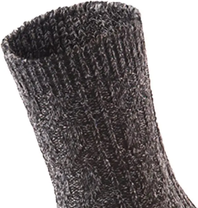 Alt view image 5 of 5 - AATMart Women's 4 Pairs Wool Blend Crew Socks. Outstanding Quality Ideal for the Cold Winter Weather Size 6-9 HR1613 (Dark Grey)