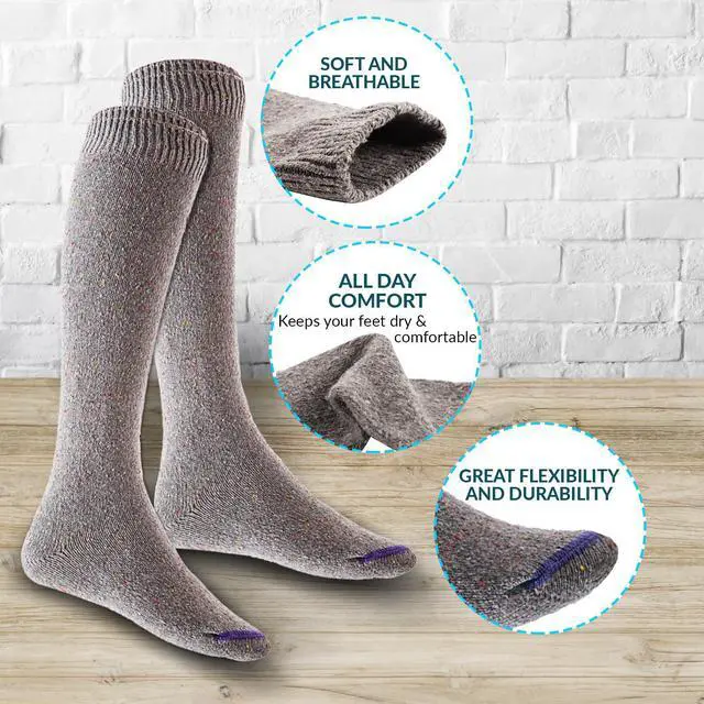 Alt view image 3 of 6 - Meso Women's 5 Pairs Pack Truly Beautiful Knee-High Cotton Socks. Soft, Comfortable and Durable Size 6-9 M158212 5pc5 (Coffee)