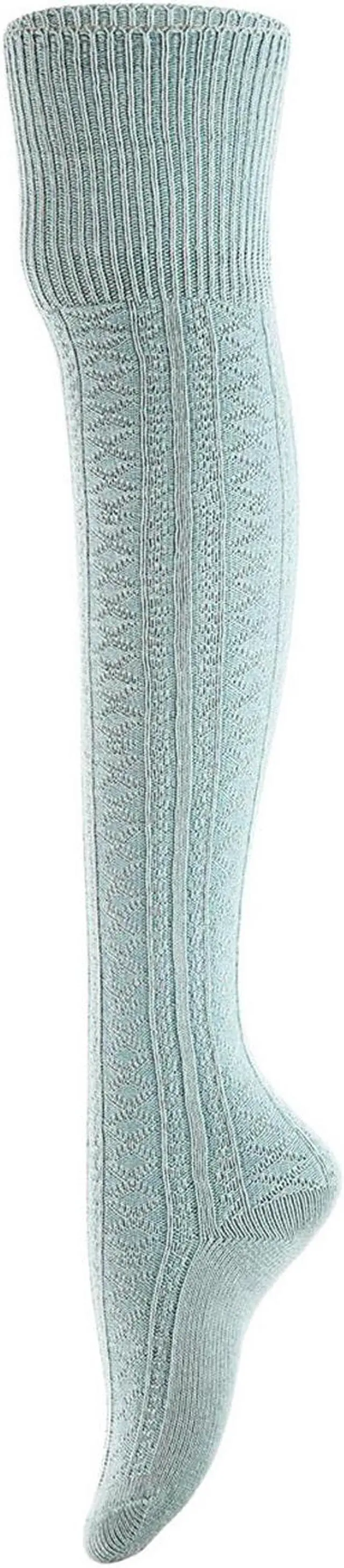 Alt view image 2 of 7 - Meso Women's Big Girl's 4 Pairs Splendid Knee High Cotton Socks, Strong, Soft, Cozy, Stylish Suitable for Multiple Activities Size 6-9 M1025(Assorted)