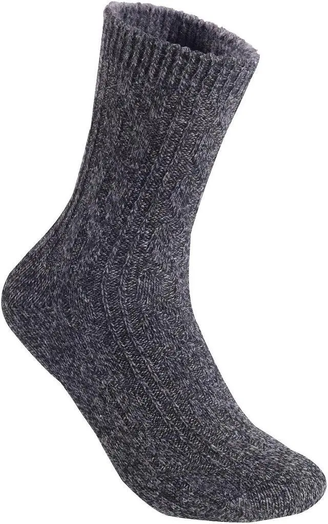 Alt view image 3 of 7 - Women's 7 Pairs Extra Comfortable Cozy Wool Crew Socks. Sweat Absorbent Great Activewear for Fun Sports Size 6-9 HR1613 Random