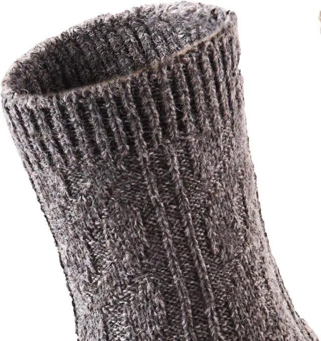 Alt view image 5 of 5 - Women's 4 Pairs Extra Comfortable Cozy Wool Crew Socks. Sweat Absorbent Great Activewear for Fun Sports Size 6-9 HR1613(Black)