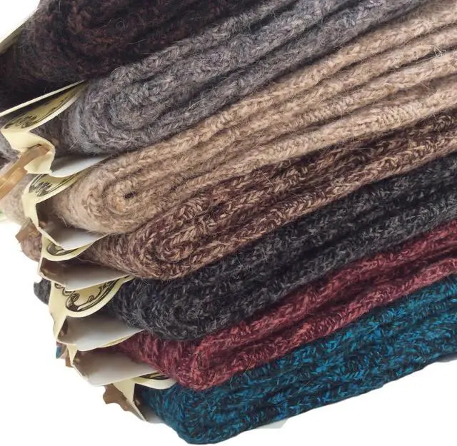 Alt view image 3 of 3 - AATMart Women's 4 Pairs Wool Blend Crew Socks. Outstanding Quality Ideal for the Cold Winter Weather Size 6-9 HR1613 (Black)