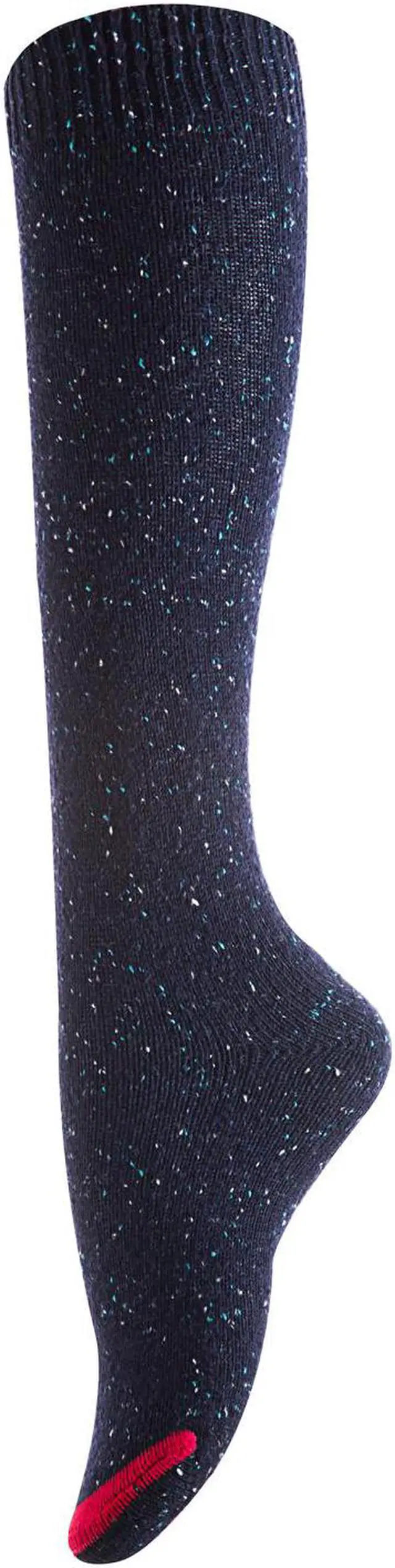 Alt view image 5 of 7 - Lian LifeStyle Women's 4 Pairs Awesome Breathable Fancy and Cozy Knee High Cotton Boot Socks Size 6-9 (4 Wine)