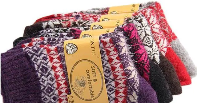 Alt view image 4 of 4 - Meso Women's 5 Pairs Ultralight Breathable Maple Leaf Wool Blend Crew Socks- Sweat Absorbent, Cozy & Extra Comfortable Size 6-9