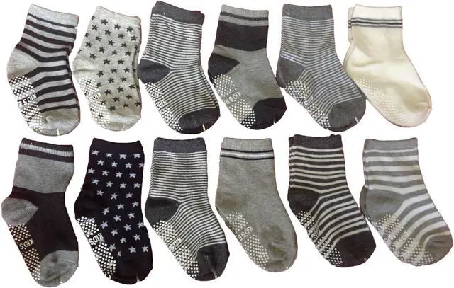 Alt view image 2 of 2 - Meso Unisex Children 6 Pairs Premium Quality Apparel Cotton Crew Socks | Non-Sweat Hip and Trendy Durable Kids Socks Size 1Y-3Y Random Color