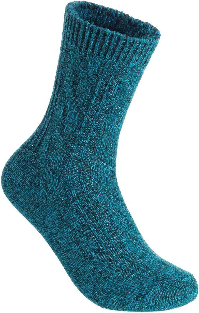 Alt view image 7 of 7 - Women's 7 Pairs Extra Comfortable Cozy Wool Crew Socks. Sweat Absorbent Great Activewear for Fun Sports Size 6-9 HR1613 Random