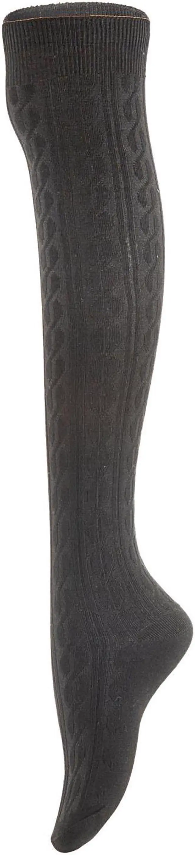 Alt view image 2 of 7 - Meso Women's Big Girl's 4 Pairs Knee High Cotton Socks, Strong yet Soft Cozy and Stylish Size 6-9 M1024 4C-03 (Black,Coffee, Grey, DarkGrey)