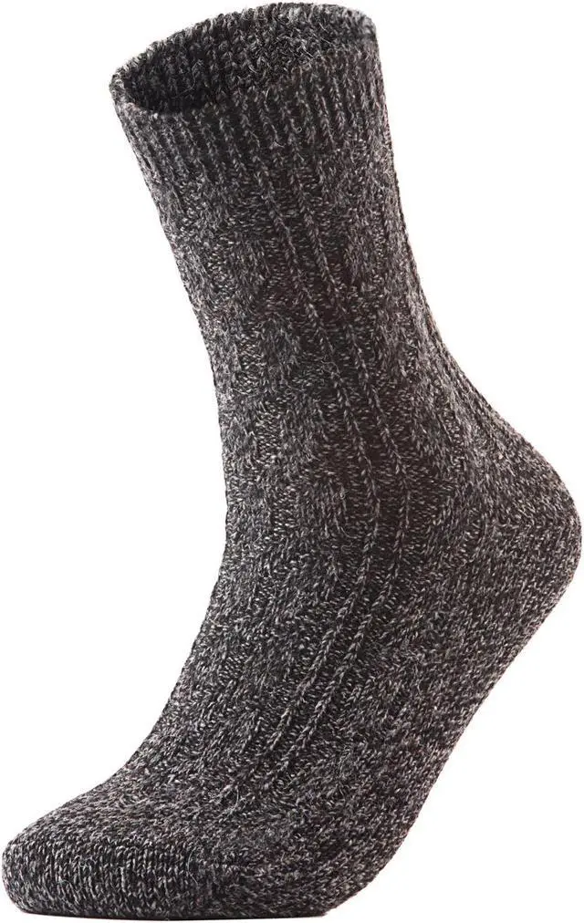 Alt view image 4 of 7 - AATMart Women's 7 Pairs Wool Blend Crew Socks. Outstanding Quality Ideal for the Cold Winter Weather Size 6-9 HR1613 (Assorted)