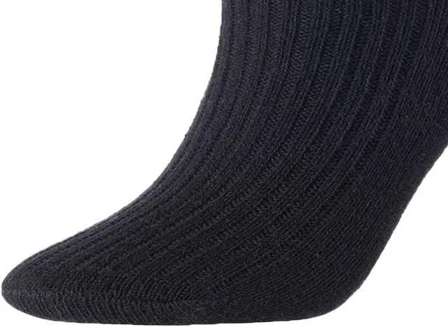 Alt view image 4 of 4 - Men's 4 Pairs High Performance Wool Socks | Breathable & Lightweight Crew Socks as Hiking Socks & Running Socks FS03 Medium  (Black)
