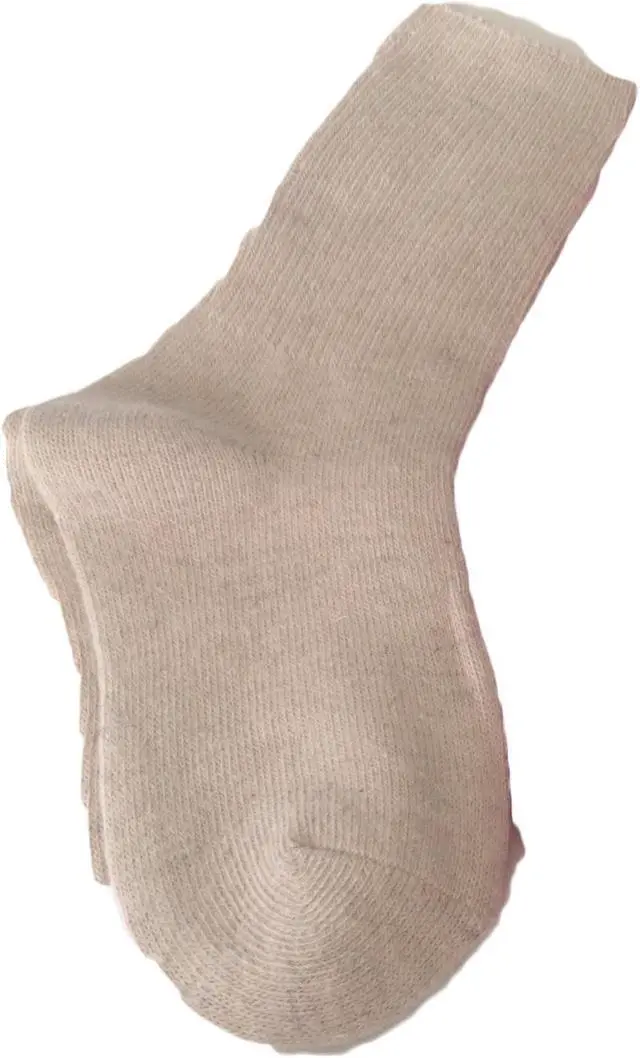 Alt view image 3 of 4 - Meso 6 Pairs Unisex Stretchy Wool Socks for Kids | All-Season Children’s Sturdy and Thermal Toddler Socks Plain CGF Size 0M-1Y (Rose, Orange, Beige)