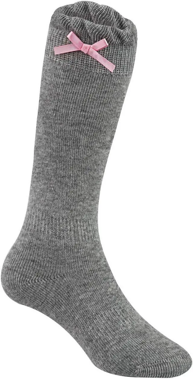Alt view image 2 of 4 - Lian LifeStyle 5 Pairs Cute Knee High Cotton Socks for Girls. Breathable, Warm, Perfect for Mobility & Athletic Toddlers LLSJH0506 Size 2Y-5Y(Assorted)