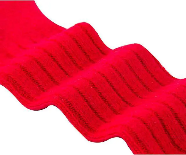 Alt view image 3 of 4 - Lian LifeStyle Fascinating Children's 1 Pair Knee High Wool Blend Boot Socks Resistant, Comfortable and Health Focused Size L(4-6Y)-(Red)