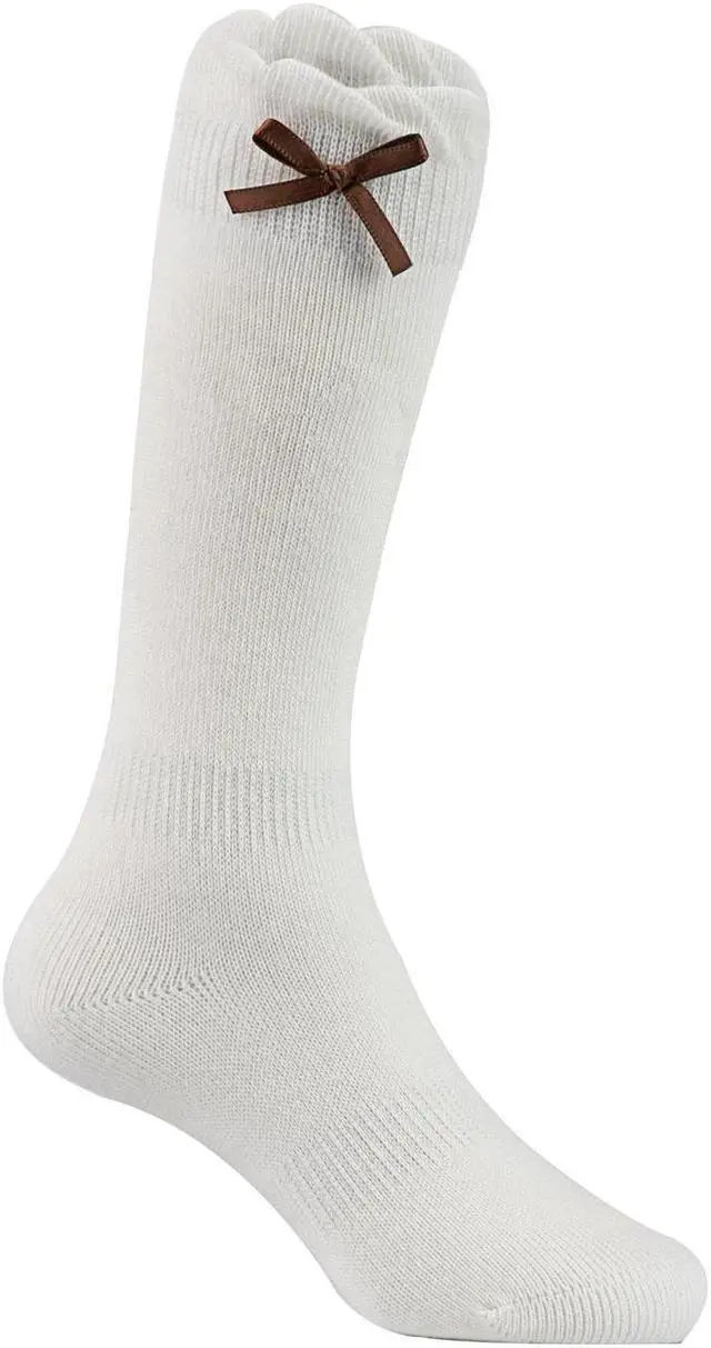 Alt view image 4 of 4 - Lian LifeStyle 5 Pairs Cute Knee High Cotton Socks for Girls. Breathable, Warm, Perfect for Mobility & Athletic Toddlers LLSJH0506 Size 2Y-5Y(Assorted)