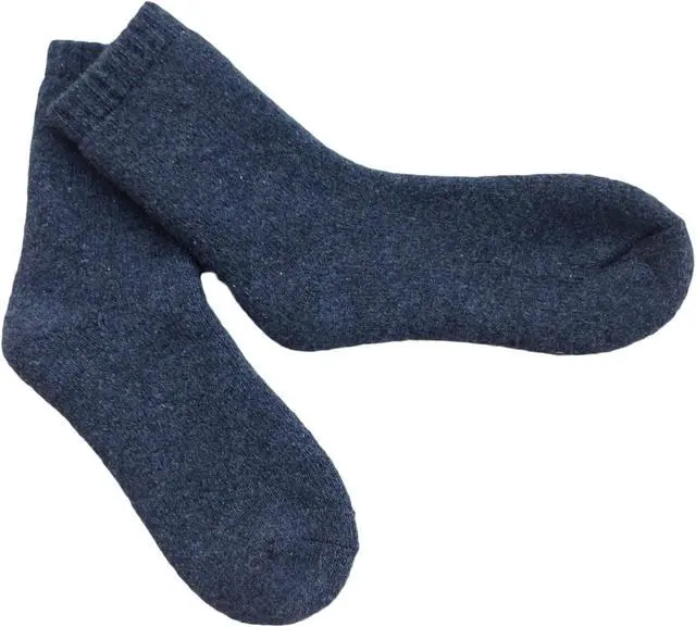 Main image of Lian LifeStyle Ultralight Men's 1 Pair Wool Crew Socks Sweat Absorbent- Great Activewear For Fun Sports, all Season & Weather Size 6-9(Dark Grey)